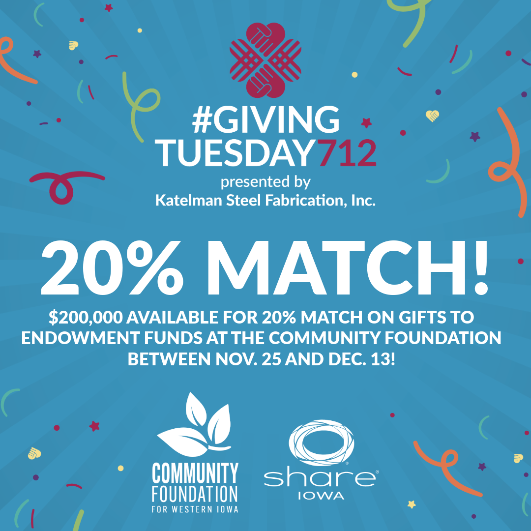 Community Foundation has a 20% match to endowment gifts