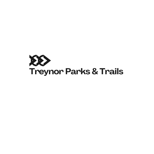 Treynor Parks & Trails letters with arrows