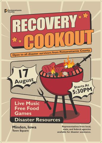 Pottawattamie County Recovery Cookout Ad