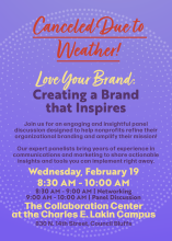 Love Your Brand Event Canceled