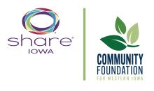 SHARE Iowa & Community Foundation for Western Iowa Logos